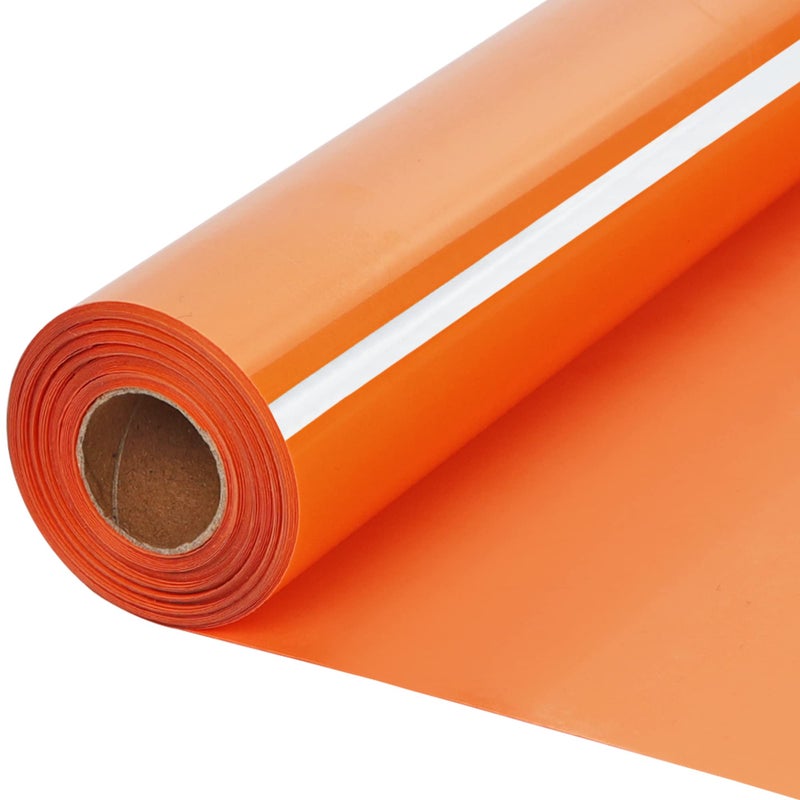 RENLITONG Orange HTV Iron on Vinyl 12Inch by 15ft Roll HTV Heat Transfer Vinyl for T-Shirt HTV Vinyl Rolls for All Cutter Machine - Easy to Cut & Weed for Heat Vinyl Design - Image 1